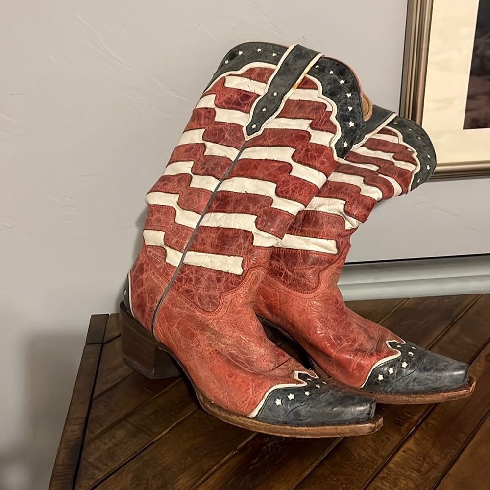 American Flag Corral Boots